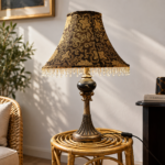Lampe de table décorative – Noir & Or